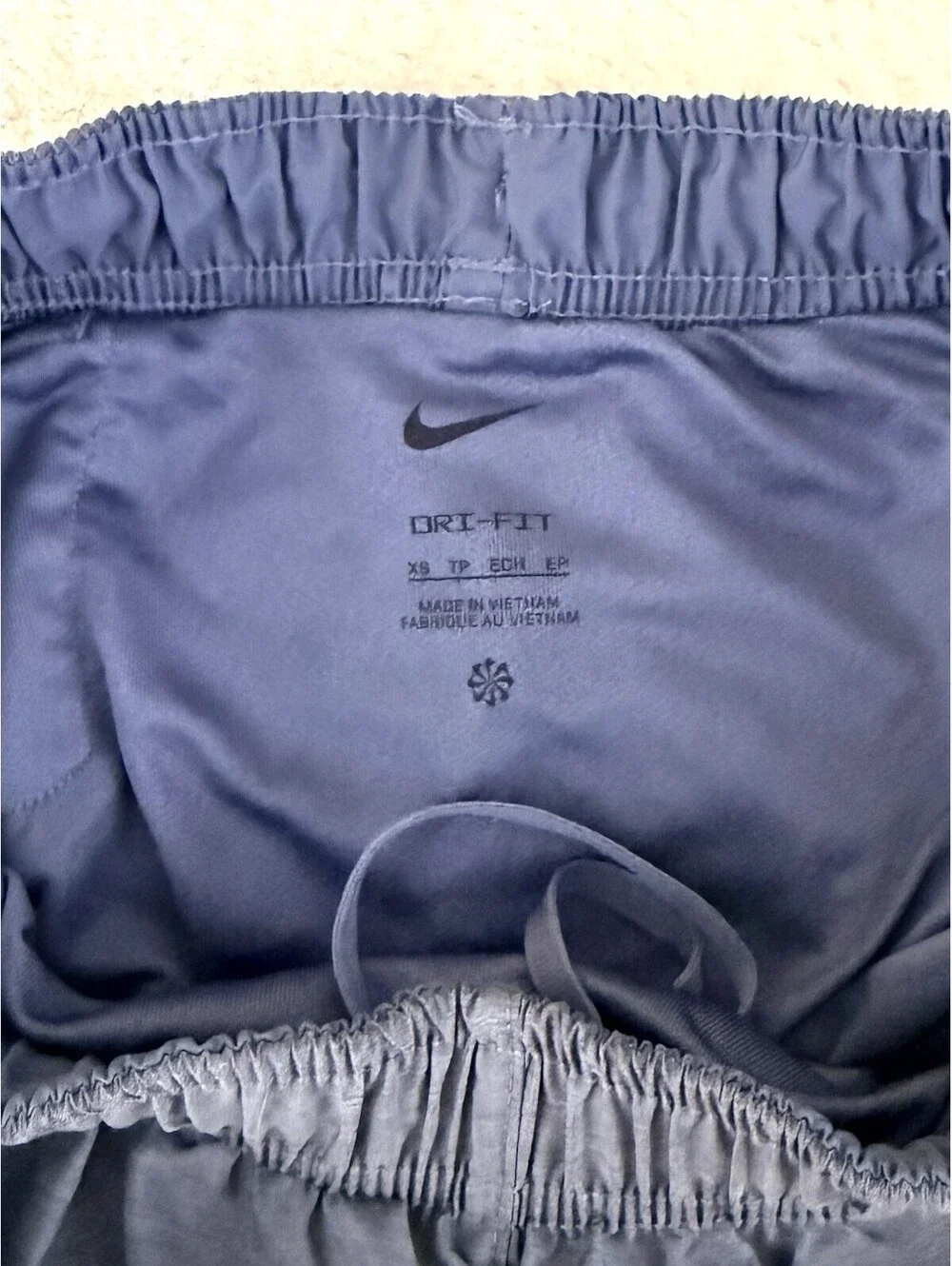 Nike Dri-FIT Women’s Blue Running Athletic Shorts XS Lined Drawstring